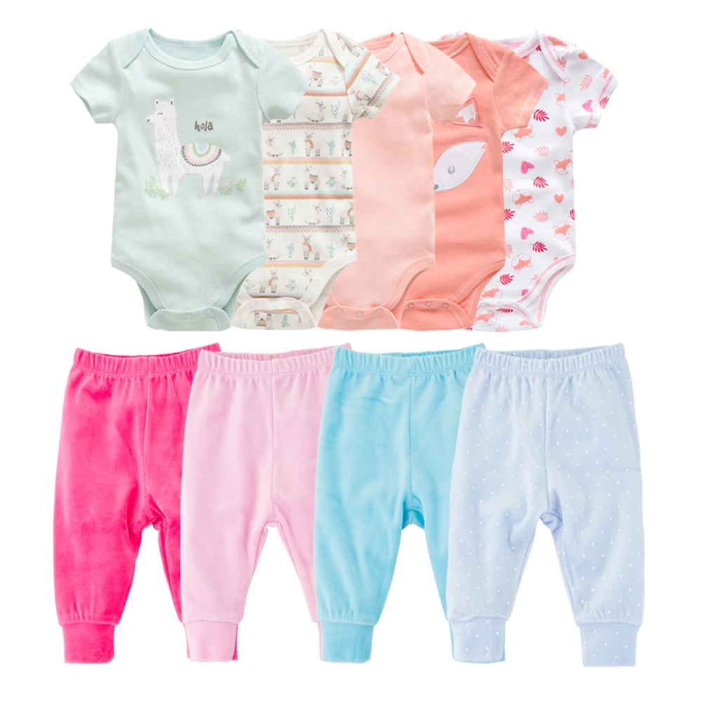 

Honeyzone New Arrival 2020 Baby Clothes Set 100% Cotton Newborn Baby Girl Clothing Body Baby Pyjamas Bebe Girl Boy Clothes