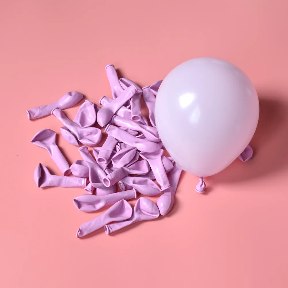 Light Purple Macaron 100 шт 5 дюймов 10 дюймов воздушные шары Макарон Свадьба День Рождения вечерние конфеты Макаруны латексная Арка с воздушными шарами воздушные гелиевые Декор дети Globos - Цвет: Light Purple Macaron