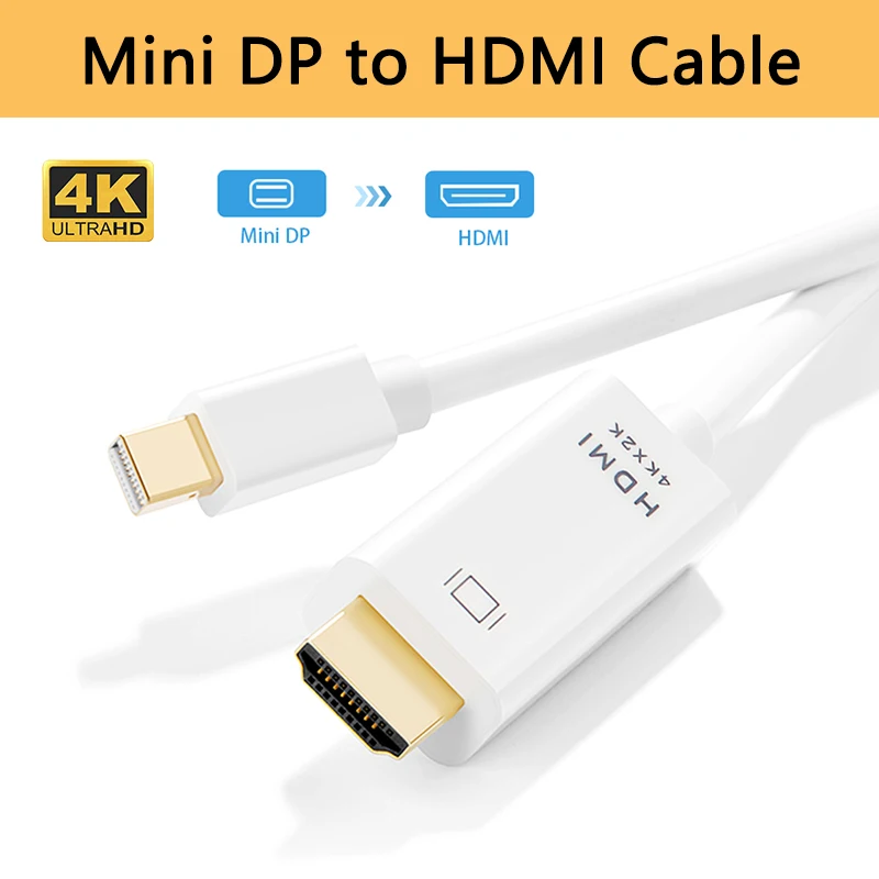 Мини DP кабель HDMI HD Мужской адаптер Mini DisplayPort для Macbook Pro Air Проектор Монитор