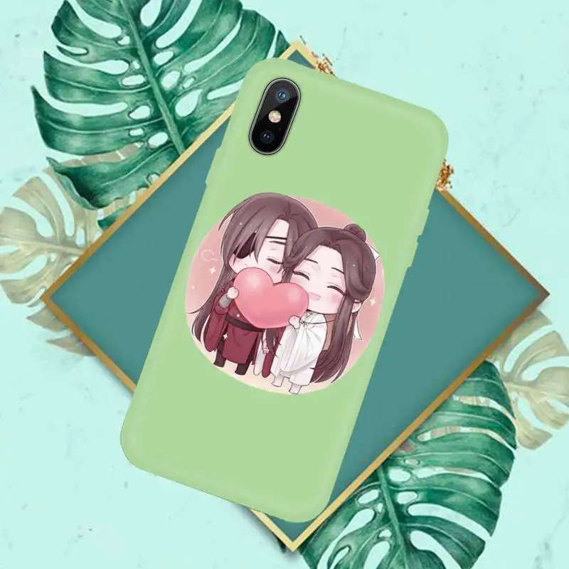 

Anime Tian Guan Ci Fu Phone Case Candy Color for iPhone 11 12 mini pro XS MAX 8 7 6 6S Plus X SE 2020 XR