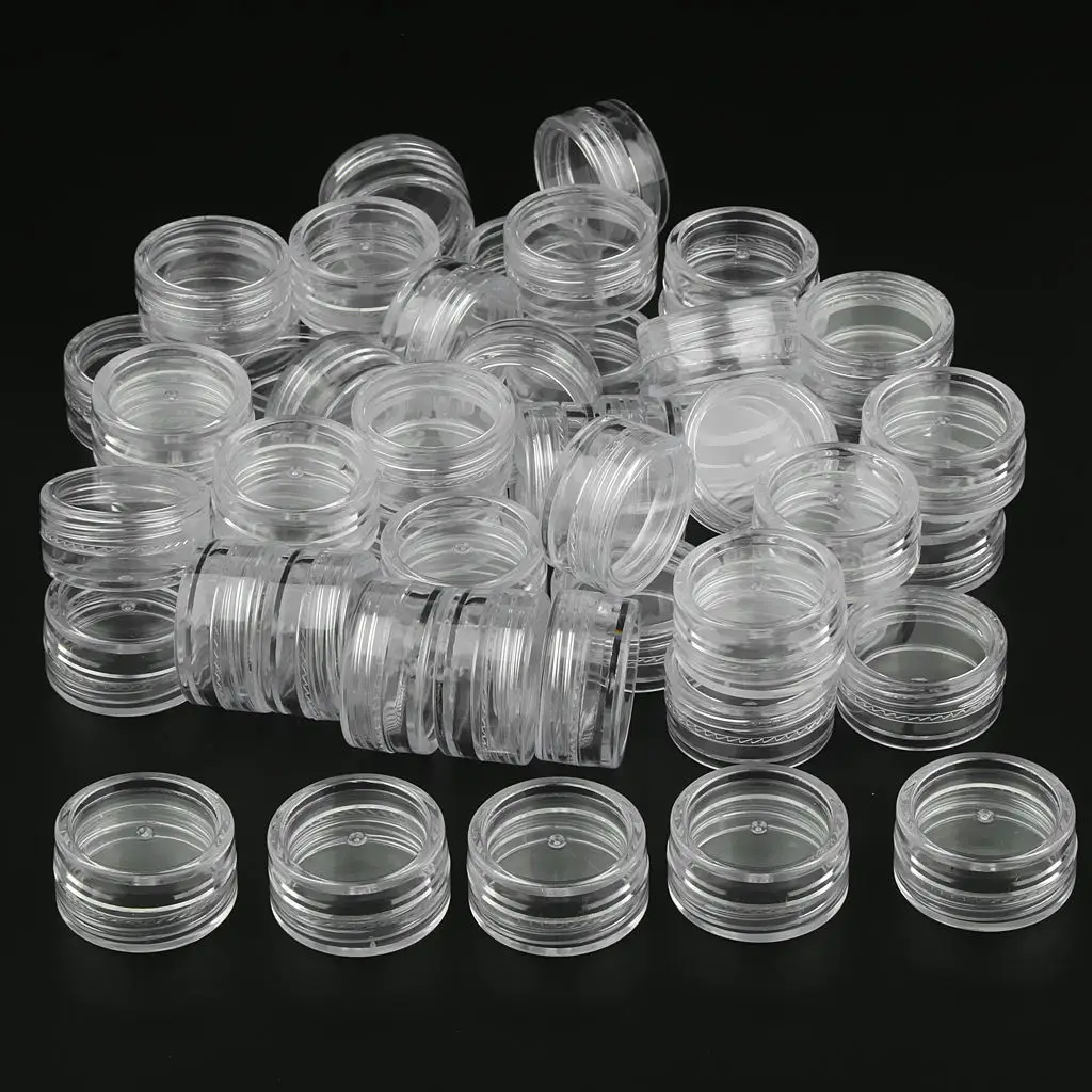 

100Pcs 3g Empty Jar Container Pot with Lid for Cosmetic Lotion Lip Balm Cream