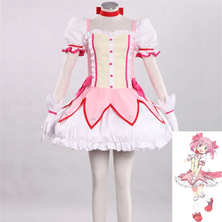 

Женский магический костюм для косплея Puella Magi Madoka Magica, костюм Канаме и Лолиты + подъюбник, костюмы на Хэллоуин