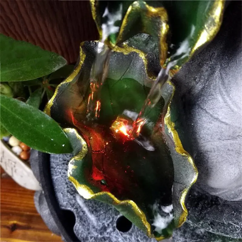 Сидячая фотография искусственная вода для гостиной фэн-шуй водный пейзаж