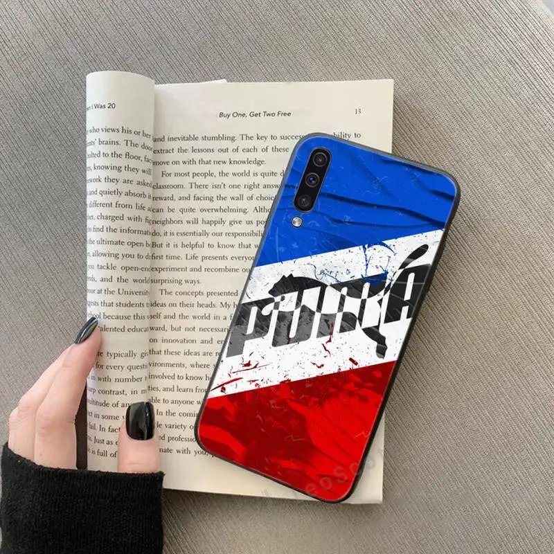 

Fashion Sports brand puma Phone Case For Samsung Galaxy M10 20 30 A 40 50 70 71 6S A2 A6 A9 2018 J7 CORE PLUS STAR S10 5G C8