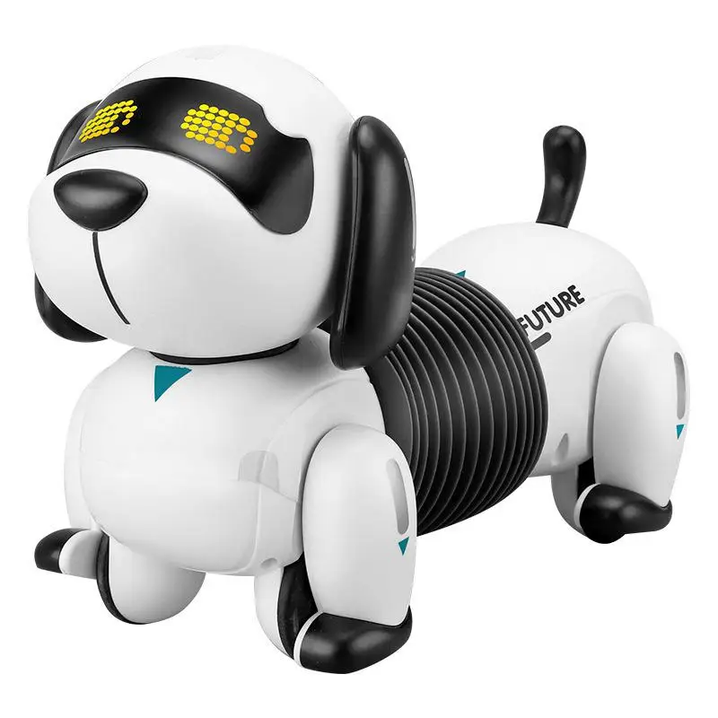 

RC Robot Pet Dog Intelligent Follow Dachshund Remote Control Programming Simulation Robot Telescopic Stunt Children Kid Toy Gift