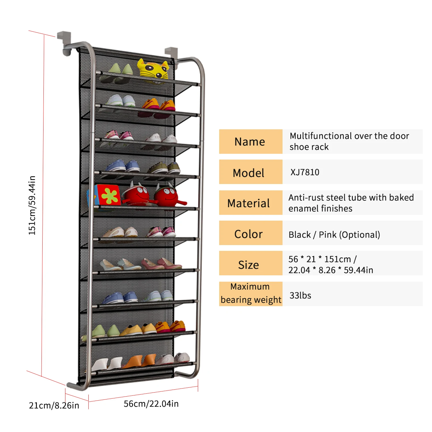 6/10 ярусная полка для обуви над дверью органайзер подвесной ящик хранения