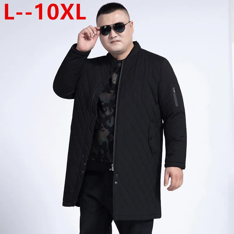 Размера плюс 7XL 8XL 6XL 2019 Высококачественная Теплая мужская зимняя куртка