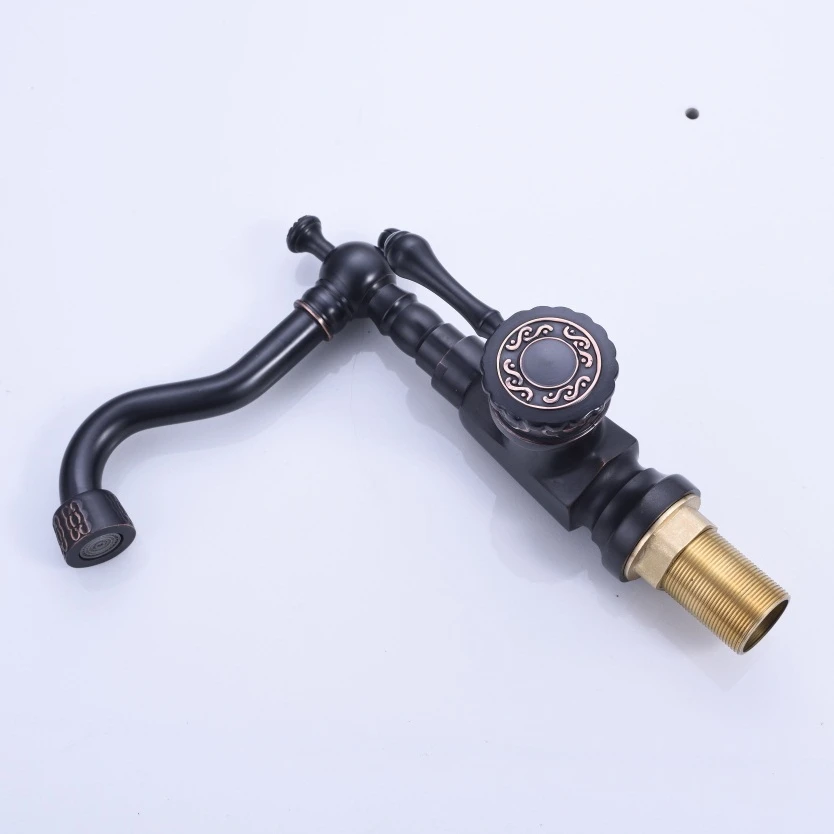 Смеситель для раковины в ванную комнату Черный кран смесители устанавливаемый