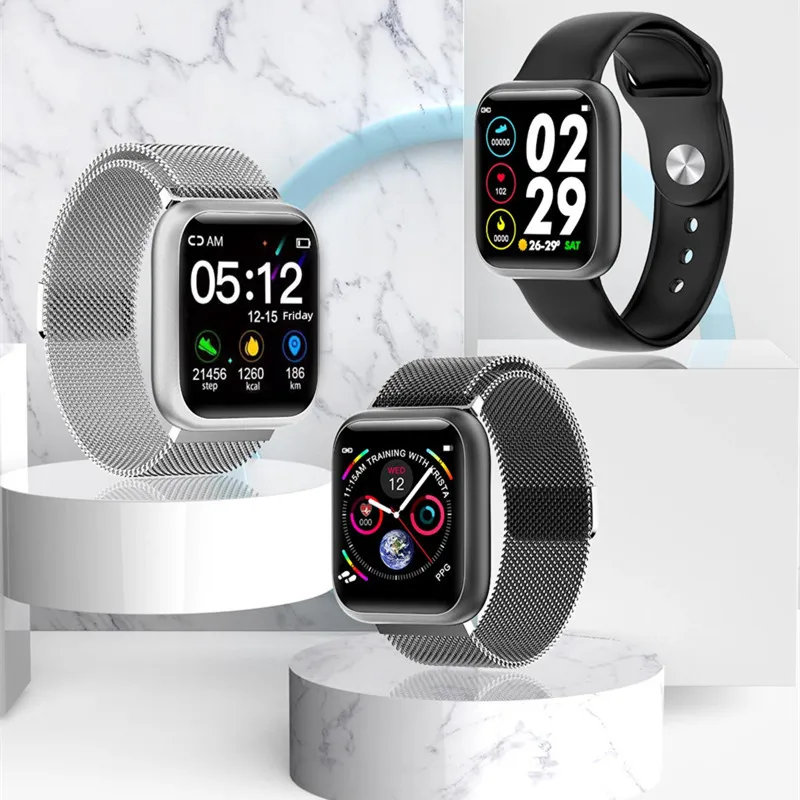 Умные часы F11 ECG PPG спортивные с цветным полноэкранным сенсорным экраном для