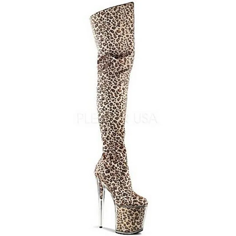 

20cm high stage Knee Boots large size high heel boots
