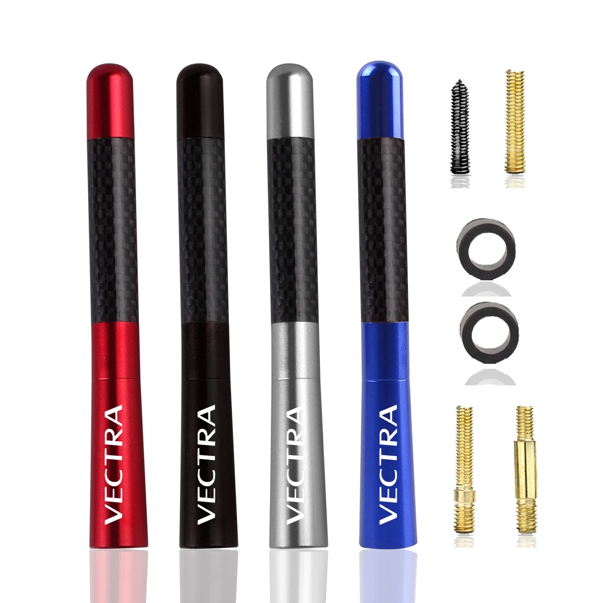 Автомобильная антенна 4 7 дюйма черная короткая из углеродного волокна для Opel OPC