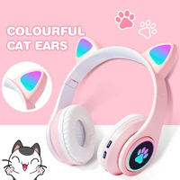 wireless bluetooth headphones b39 colored led gaming over ear headset stereo headphone with mp3 player foldable earphone
