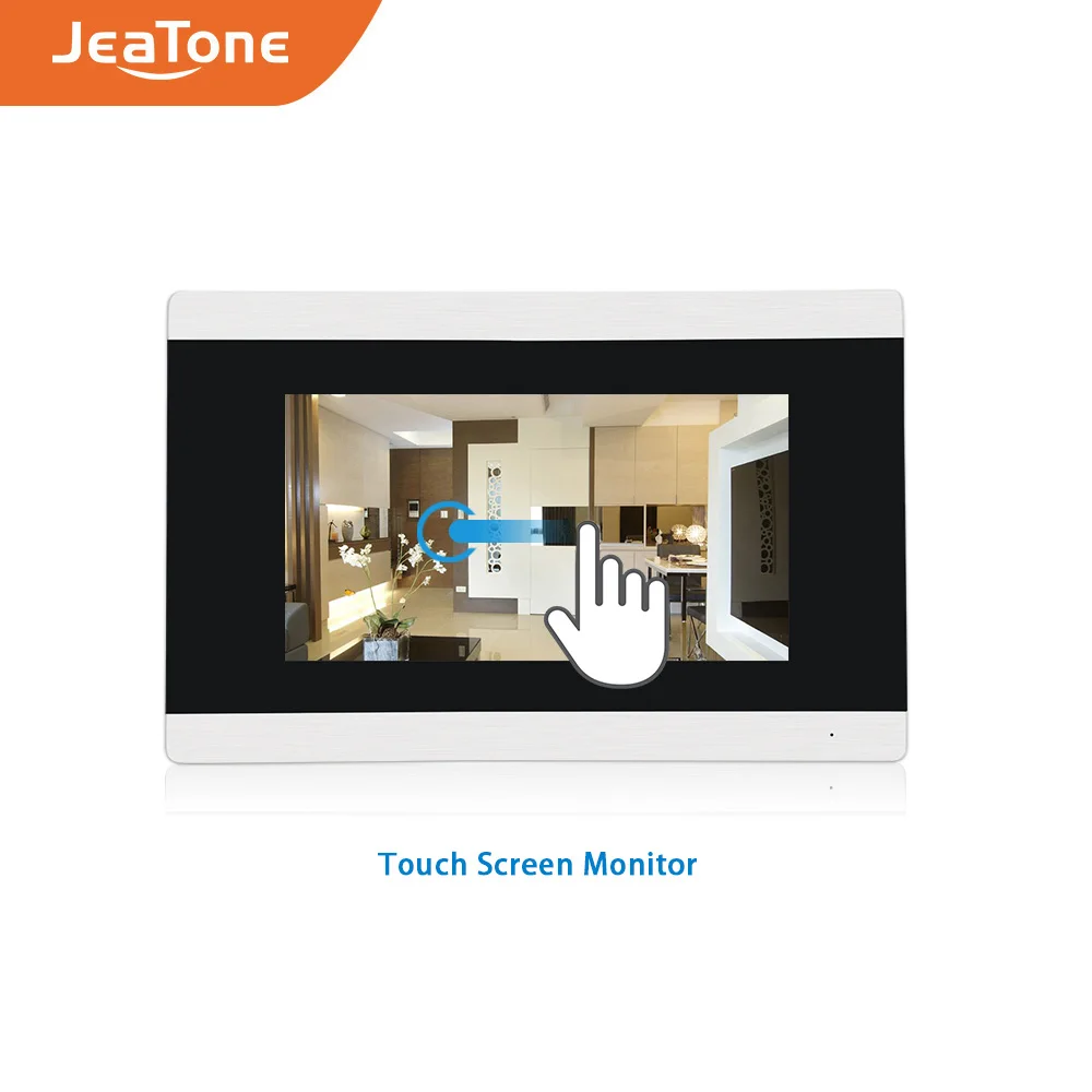 JeaTone 2 шт. 7 ''цветной видеодомофон с сенсорным экраном + наружных камеры дверной