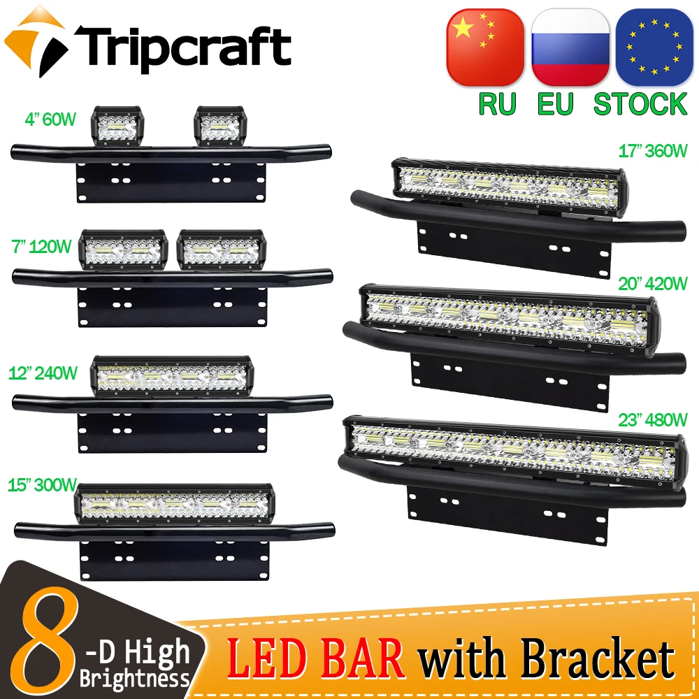 Светодиодная световая панель Tripcraft с передним бампером 23 дюйма держатель