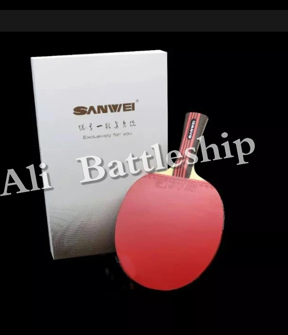 SANWEI CC углеродное волокно + T88-Taiji резиновая ручная сборка Ракетки для настольного