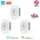 Умный модуль выключателя света Tuya ZigBee 16 А, двухсторонний переключатель с таймером, автоматизация сделай сам, выключатель, работает с Alexa Google Home