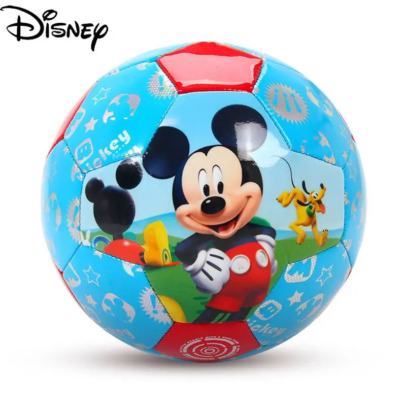 Модный симпатичный детский футбольный мяч Disney с Микки и Минни, Простой пластиковый мяч из ПВХ, игрушечный мяч для мальчиков