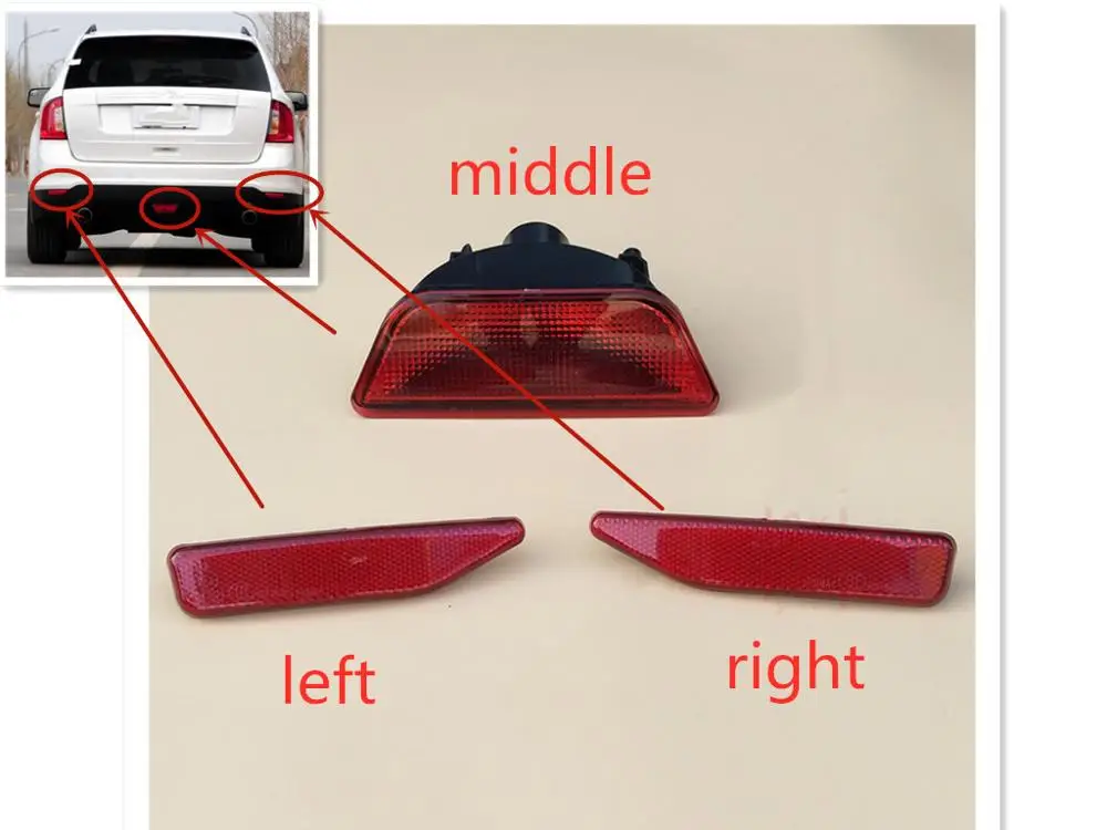 Отражатель заднего бампера противотумансветильник ры для FORD EDGE 2011 2012 2013 2014