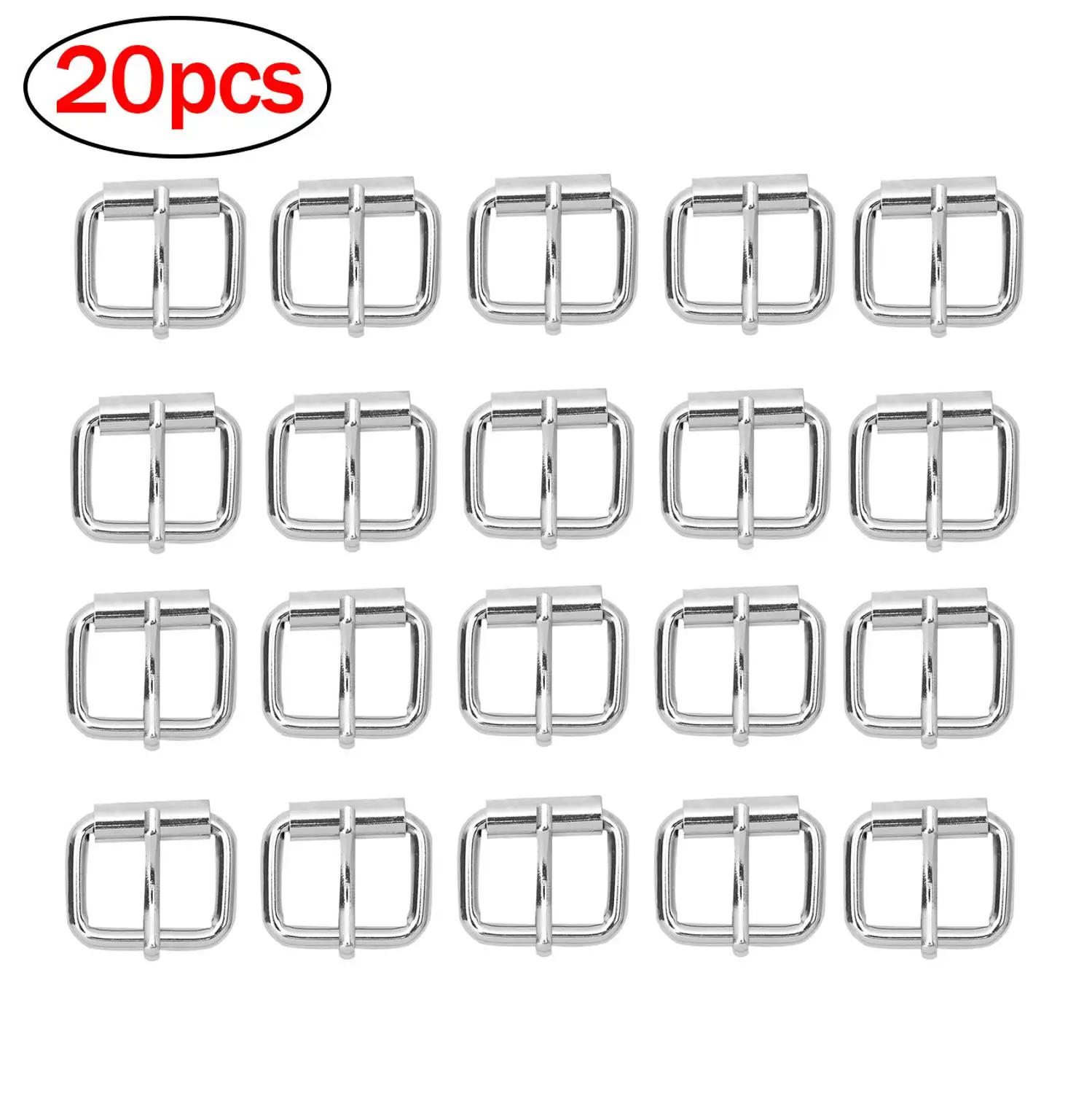 20 шт тяжелый крепкий металлический ремень тесьма сверкающие роликовые пряжки