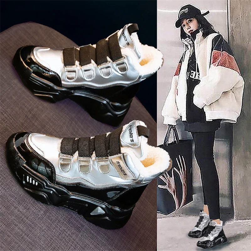

Net red snow boots women plus velvet thickening 2021 new women's short boots thick-soled Martin boots sports cotton shoes women