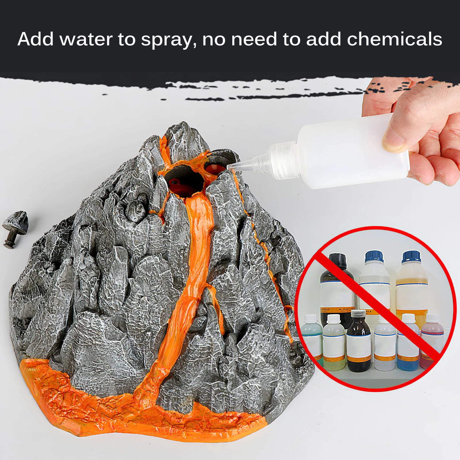 

Volcanic Shape Humidifier Delicate Battery Powered Interesting Volcanic Shape Night Light