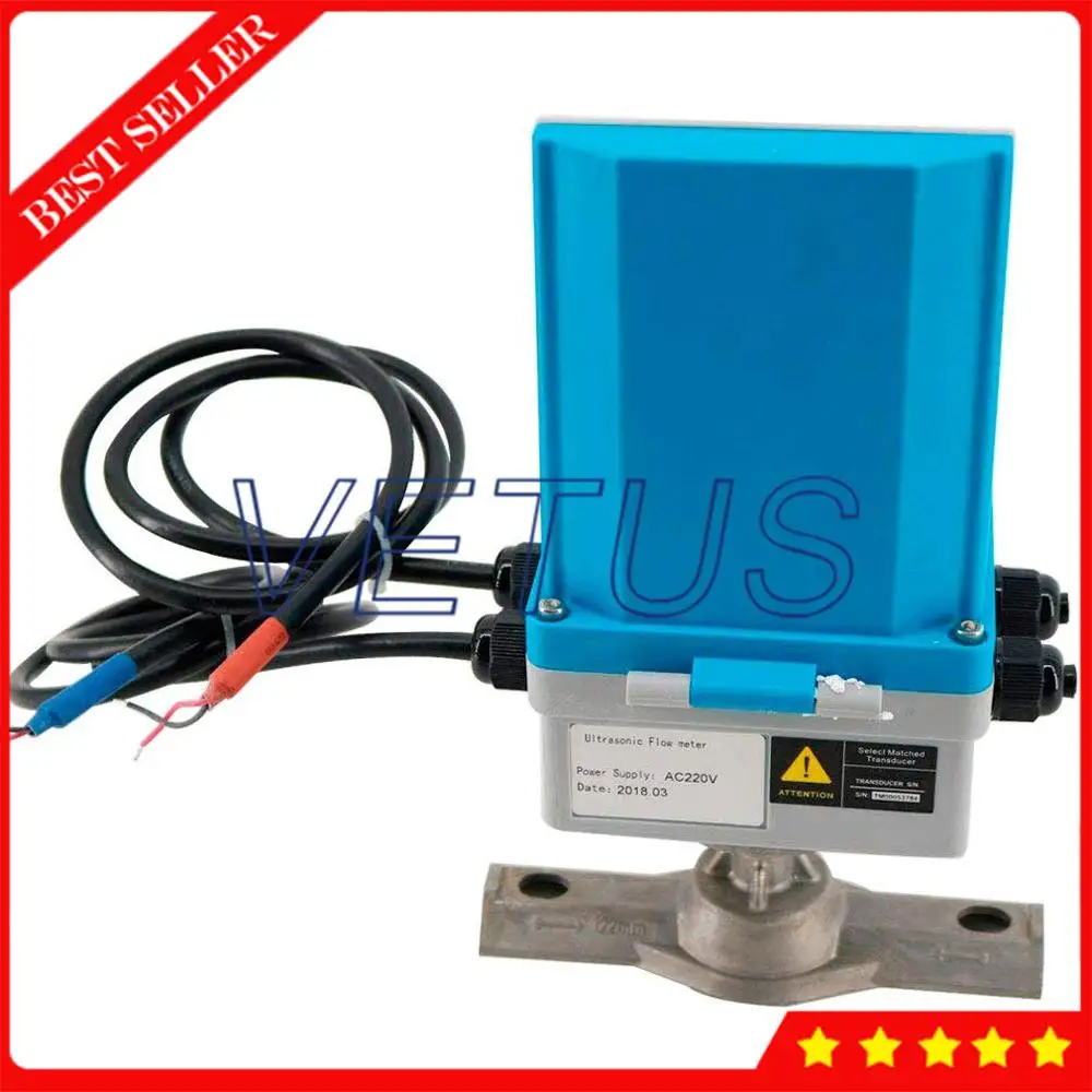 Ультразвуковой фиксированный расходомер цифровой водостойкий среднего