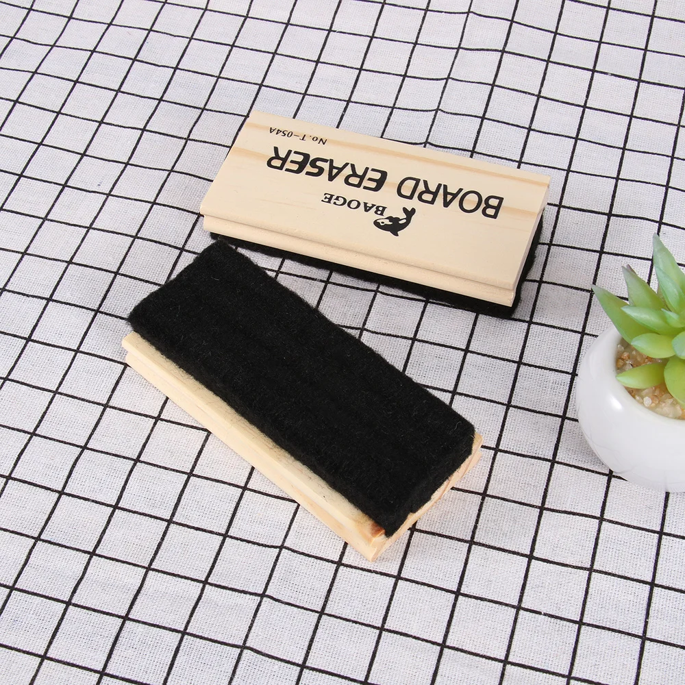 

2pcs Chalkboard Eraser Wool Felt Eraser Dustless Wood Blackboard Eraser Chalkboard Eraser