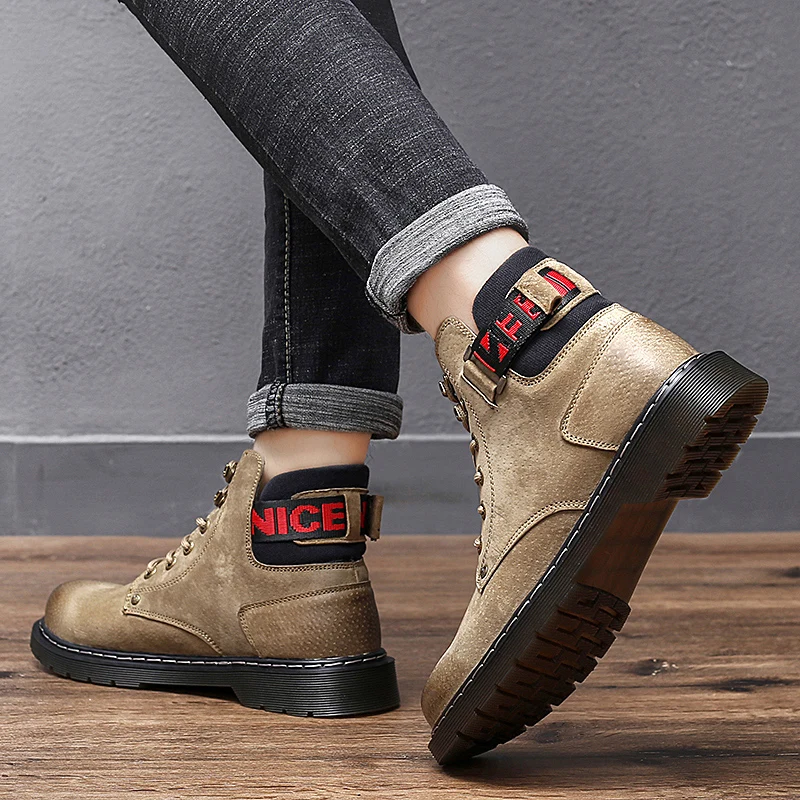 Мужские зимние плюшевые ботинки модные мужские уличные кроссовки походная обувь