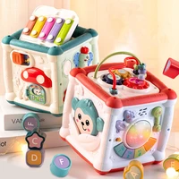 hand drum children enlightenment pats drums six sided early education learning smart house hand shoots drum surprises toy gift