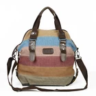 Холщовые сумки на ремне от известного бренда для женщин, модные сумки-мессенджеры, Повседневная пляжная сумка-тоут в полоску для покупок, женские сумки