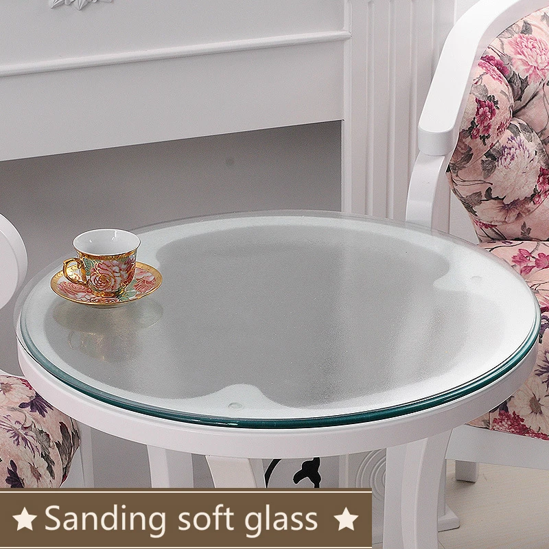 Скатерть из ПВХ скатерть мягкого стекла для круглого стола масляного прозрачная