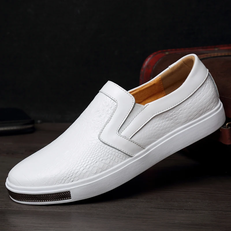 2020 New Men Leather Shoes Brand Mens Fashion Casual Genuine Loafers Boat | Обувь