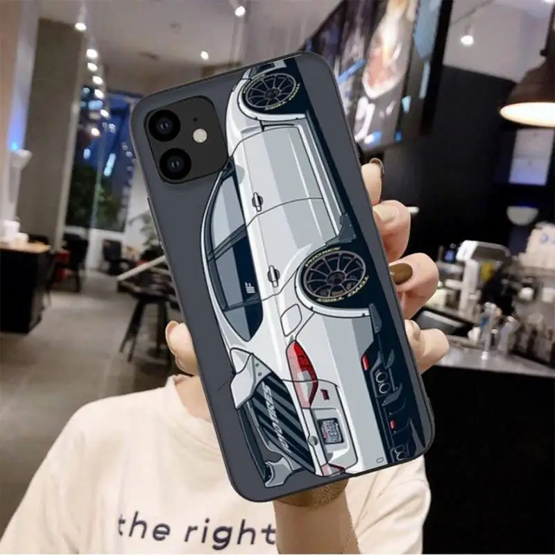 

LJHYDFCNB Cute Racing Shell Phone Case For Iphone 6 6s 7 8 Plus XR X XS 11 12 Pro Mini Max