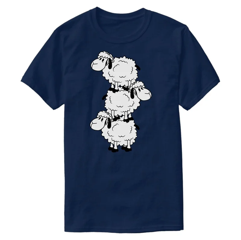 

Funny, Small, Cute, Cute, Comic, Cartoon, Sheep, T-Shirt For Mens Letters Classic Clothing Adult Tshirts Short-Sleeve