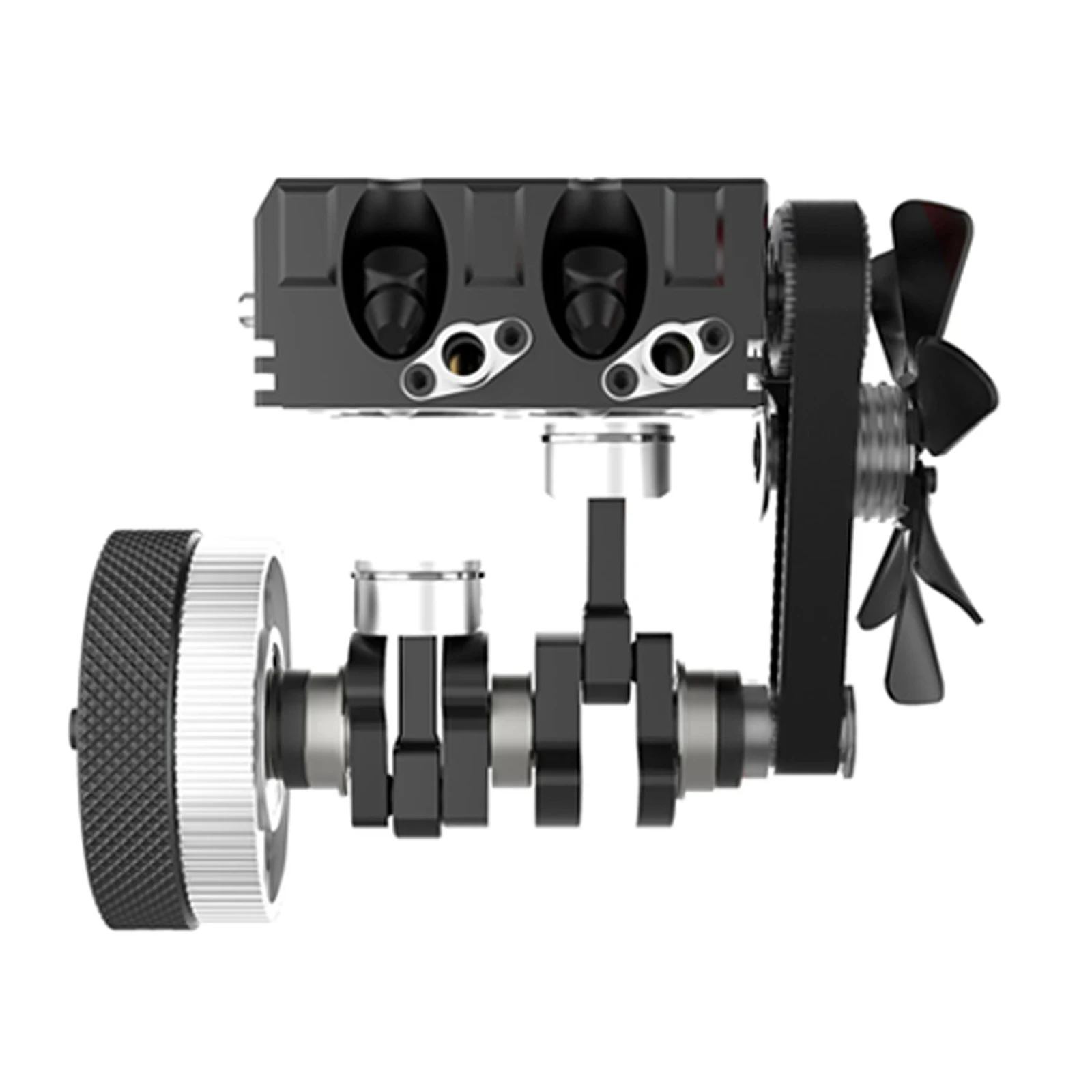 TOYAN FS-L200W DIY Assembly Engine Kit 7cc Inline Two-Cylinder Four-Stroke Water-Cooled Methanol Model - KIT Version | Игрушки и хобби