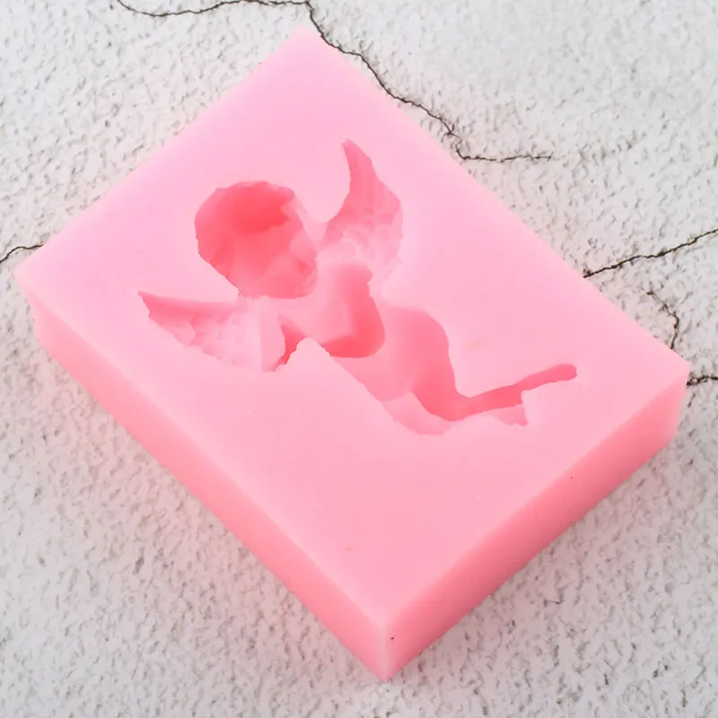 3D ремесло Ангел Детские Силиконовые Формочки DIY вечерние помадка для кекса инструменты для украшения торта Форма для шоколада формы для мастики