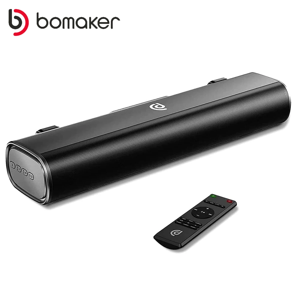 BOMAKER 50W soundbar 16inch Portable Soundbar Bluetooth Speaker 3D surround Home Theater sound system for Computer TV Projector |