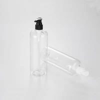 500ml x 20 transparent empty personal care pet pump bottles cosmetics lotion refillable plastic bottles for shampoo shower gel