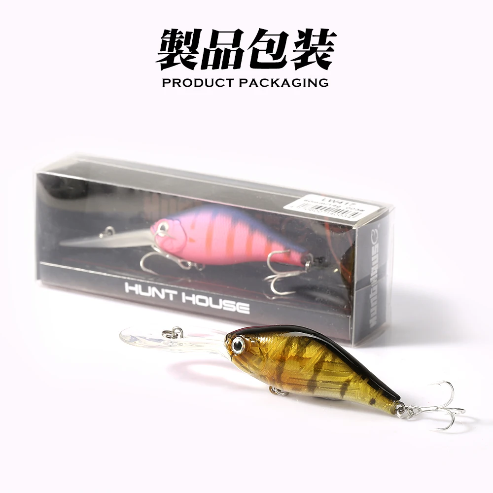 Рыболовная приманка на щуку Воблер для глубокого дайвинга 60 мм 14 г | Спорт и