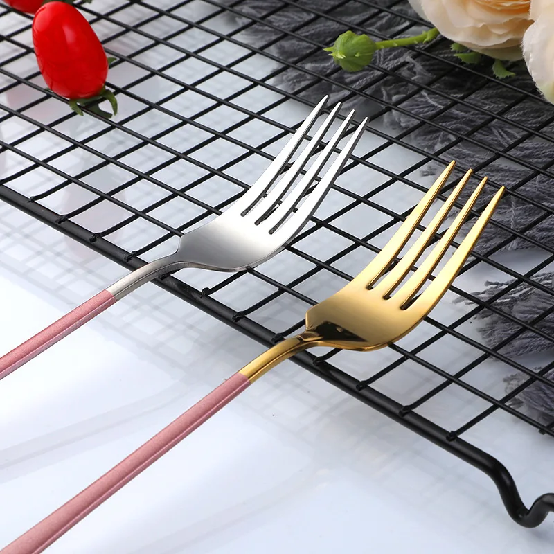 304 корейский Ресторан из нержавеющей стали столовые приборы в западном стиле