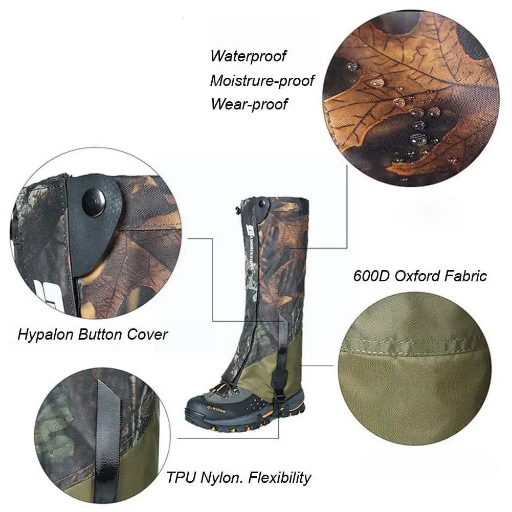 

Quality Assurance Wear-resistant Oxford Cloth Waterproof Mountaineering Outdoor Crossing Desert Leggings Hiking V1v1