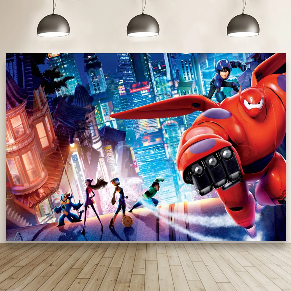 

Big White Super Hero Backdrop Hiro Cool Boy Birthday Party Kids Photo Decor Custom Poster Photography Background Banner