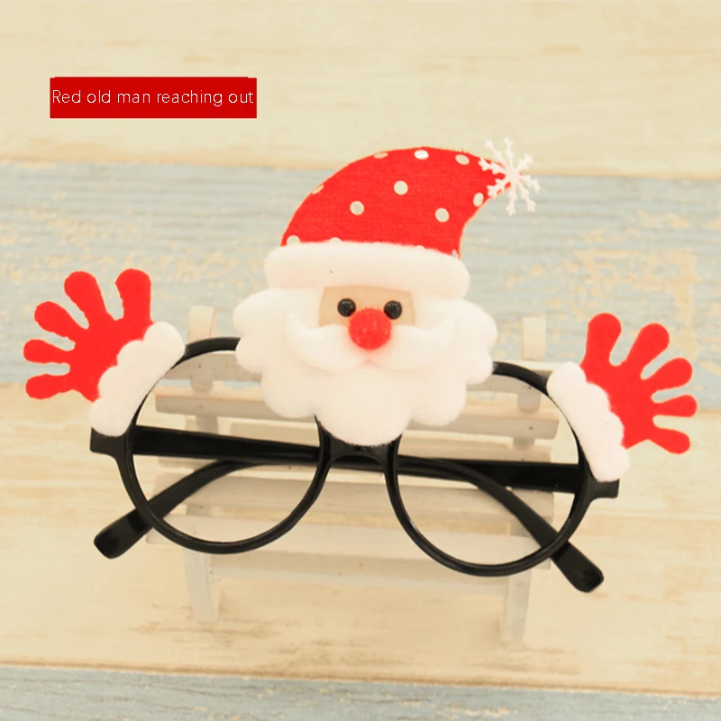 Рождественские украшения креативные рождественские очки рамка DIY Новогодние