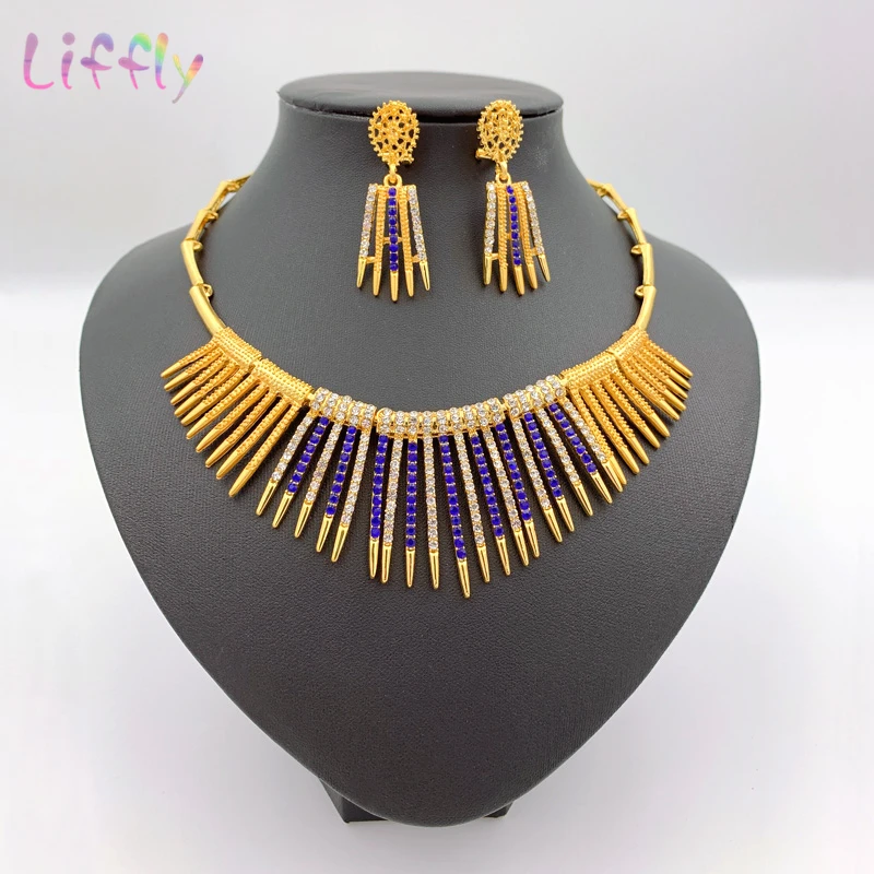 2020 Новое поступление Дубай африканские золотые ювелирные изделия наборы костюм