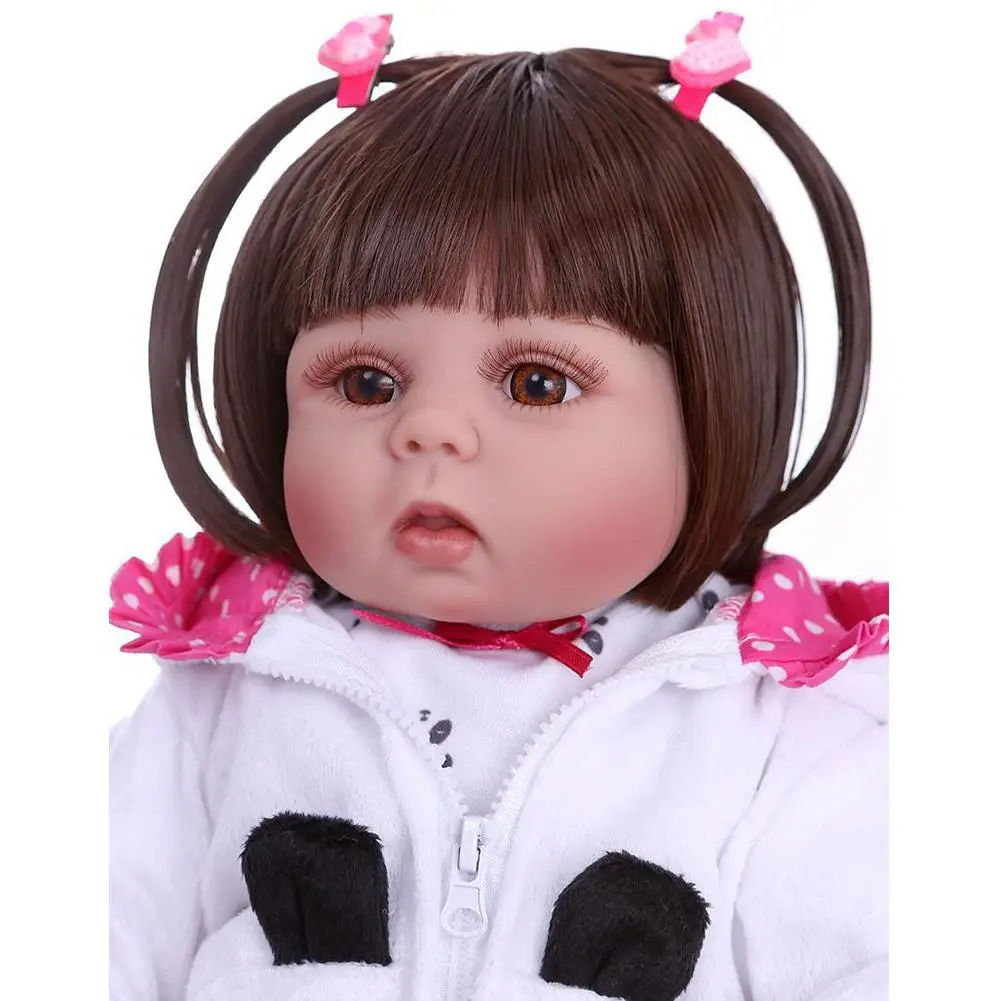 MeterMall 48 см имитация новорожденная девочка игрушка с соской и бутылочкой для