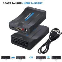 scart to hdmi hdmi to scart compatible 1080p video audio converter av signal adapter receiver for hdtv sky box stb tv dvd ps3