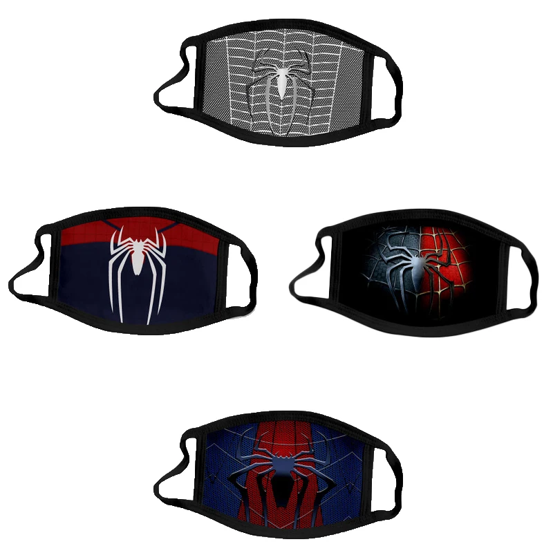 4 шт./компл. Детские маски с супергероями marvel защитные хлопковые изображением