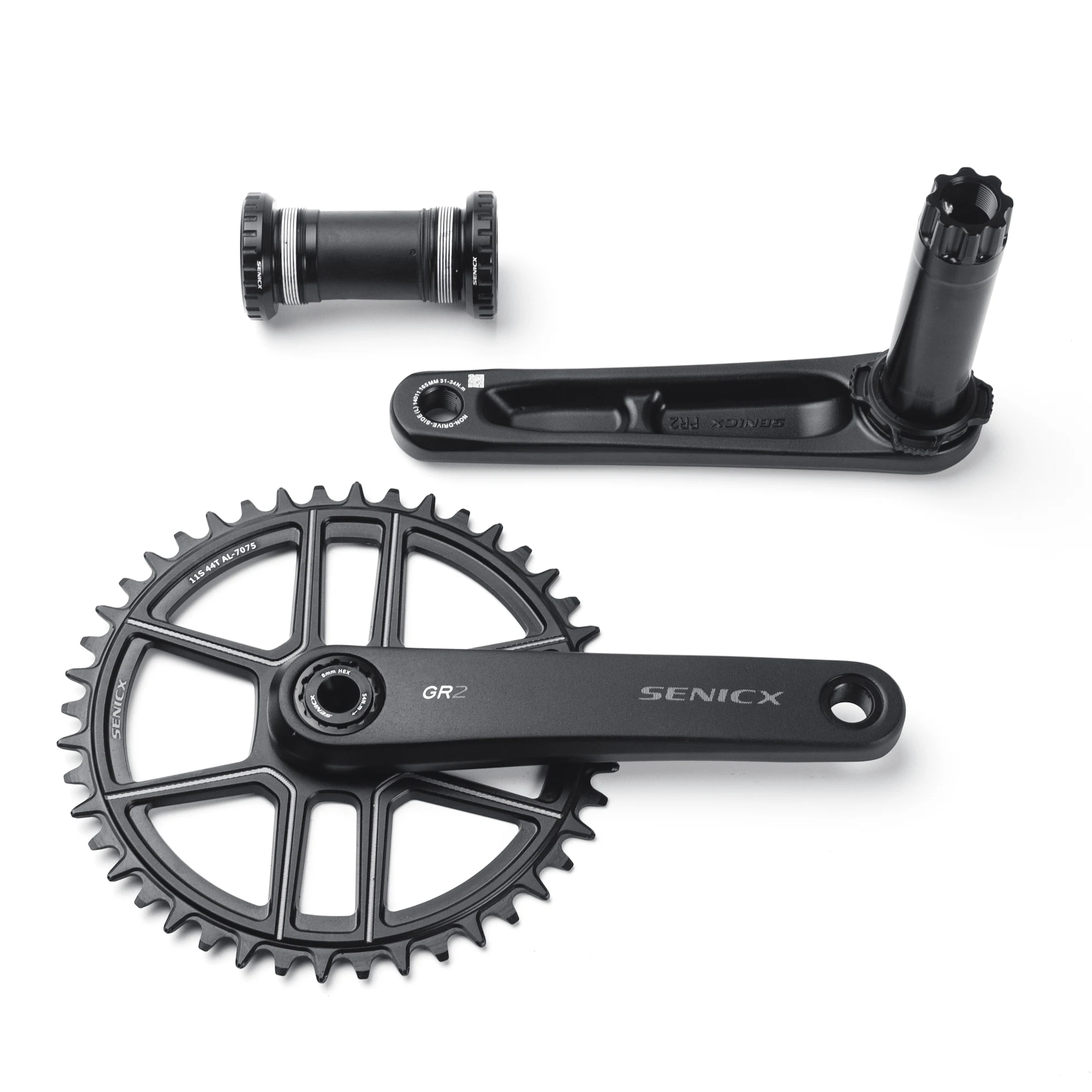 SENSAH RX Single Speed 10S/11S кривошипная цепь 44T 165/ 170 / 175 для гравийных велосипедов Cyclo-Cross DUB