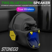 stonego bluetooth 5 0 speaker unique shape wireless speaker hd sound fm mode handfree calling usb aux tf slot input