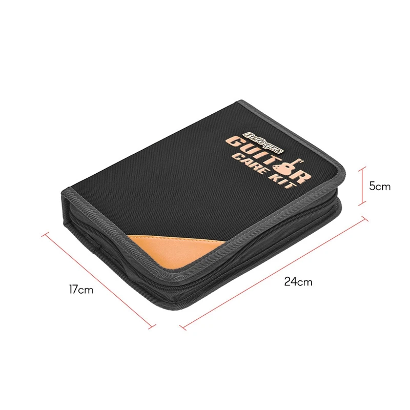 

Baroque 17Pcs Guitar Luthier Tool Kit Measuring Ruler Nut File Cutter Plier Brush Cleaner Winder Set